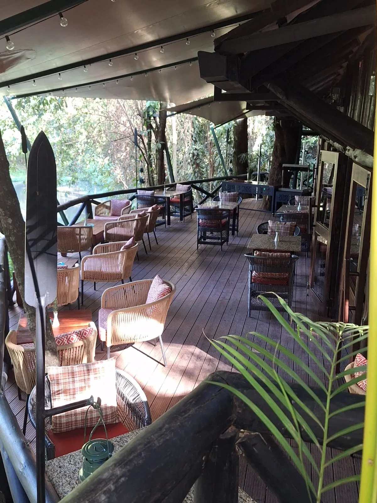 Covered veranda with lounge seating — Sarova Mara — Olchani
