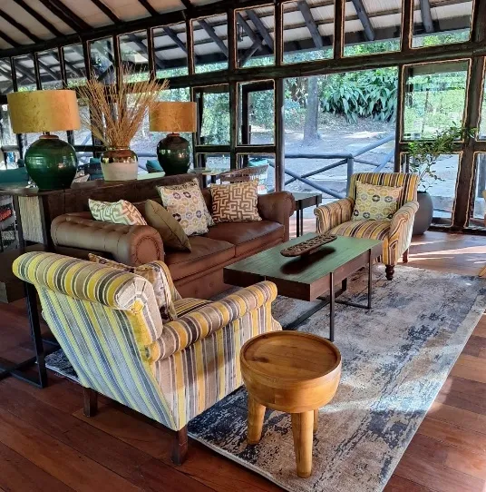 Upholstered lounge chair detail — Sarova Mara — Olchani