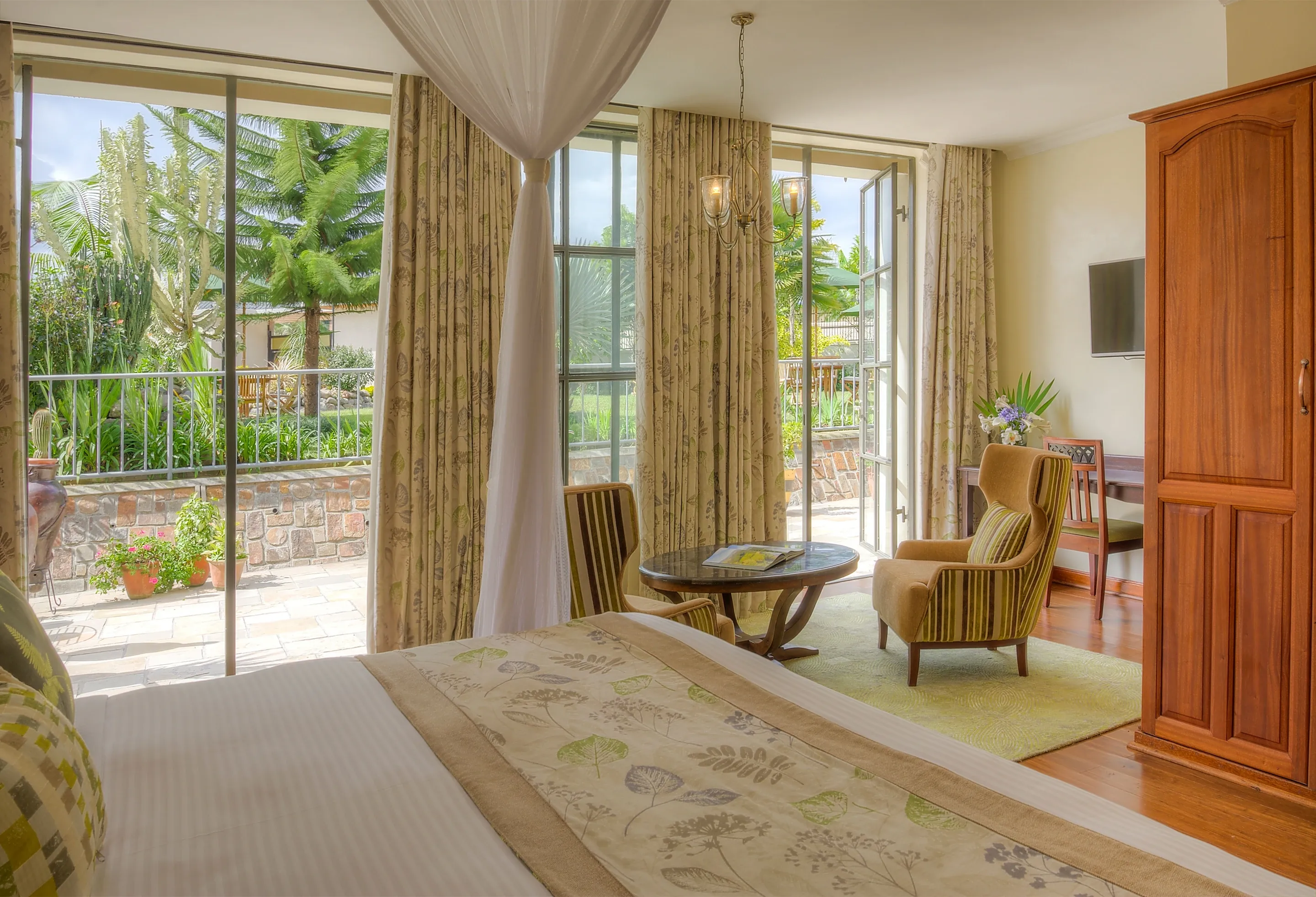 Bedroom seating beside a window — The Bishops House