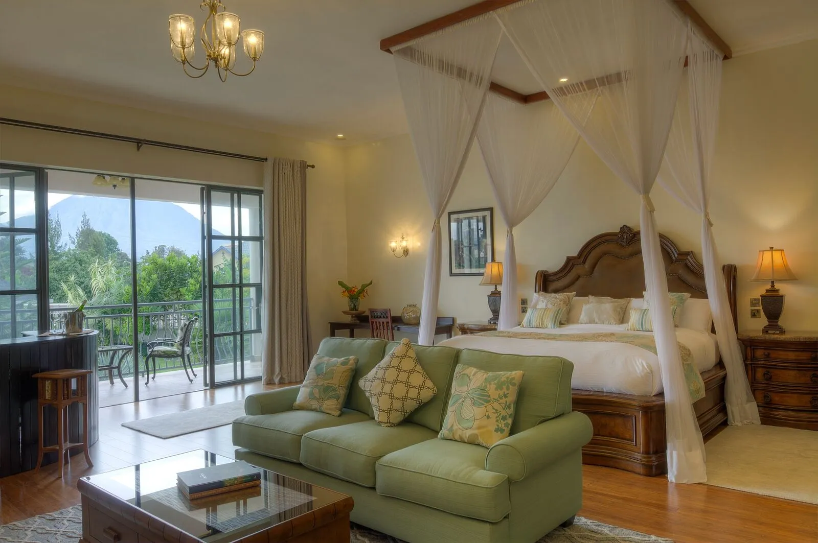 Bedroom with a sofa beside the bed — The Bishops House