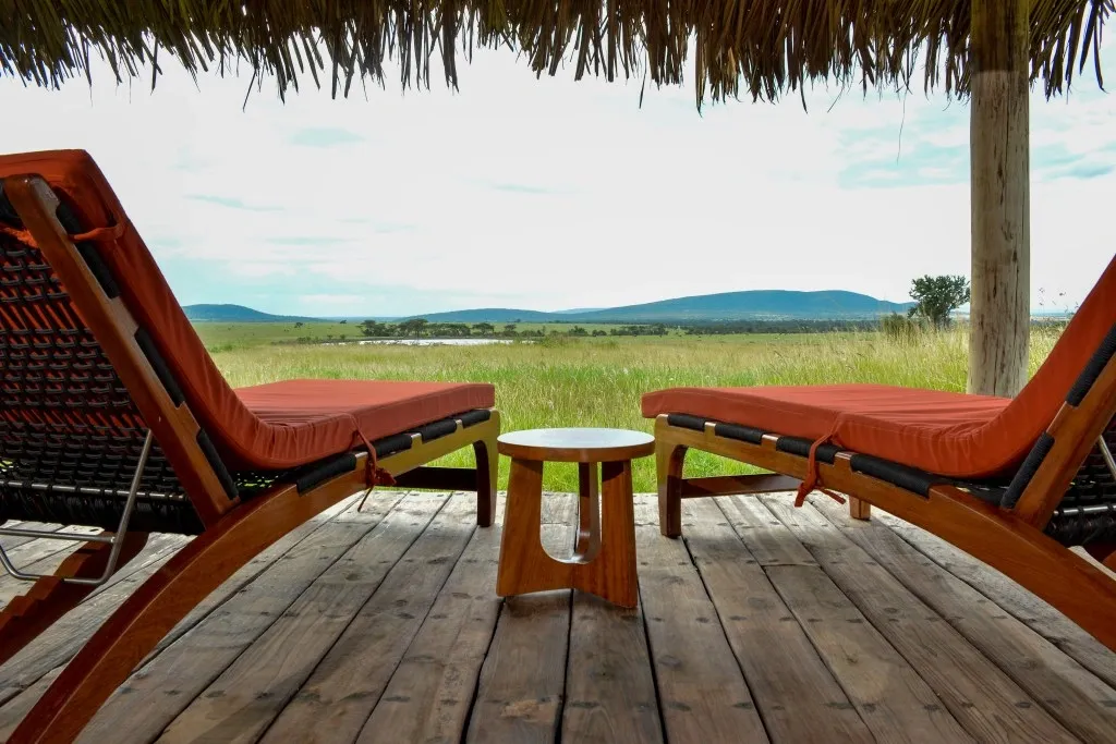 Seating overlooking the landscape — Mara Siana Tented Camp