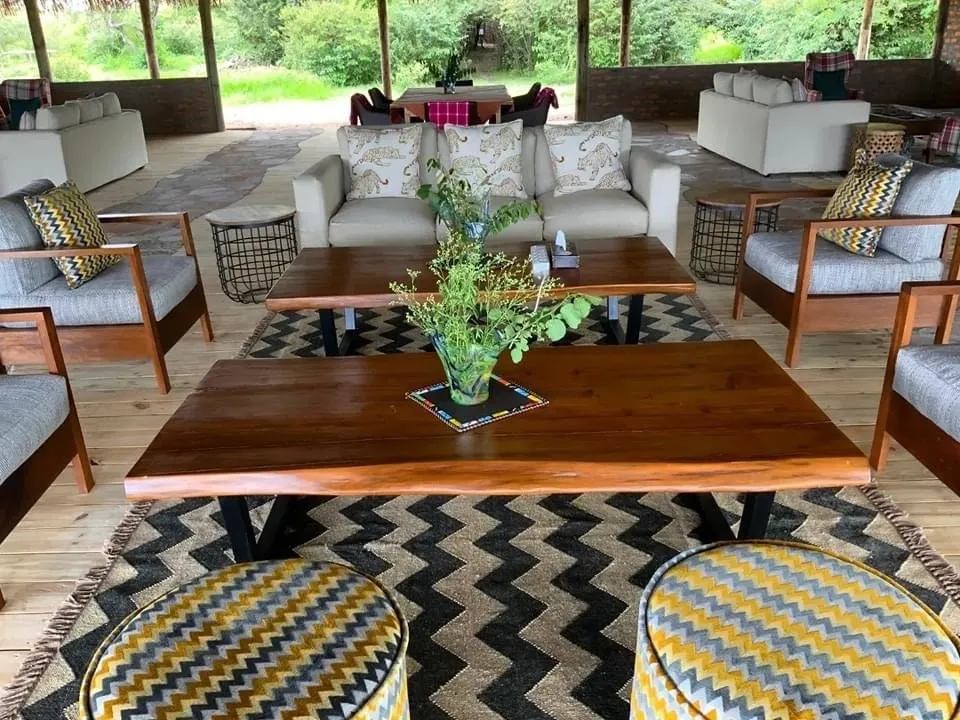 Shared lounge seating — Mara Siana Tented Camp