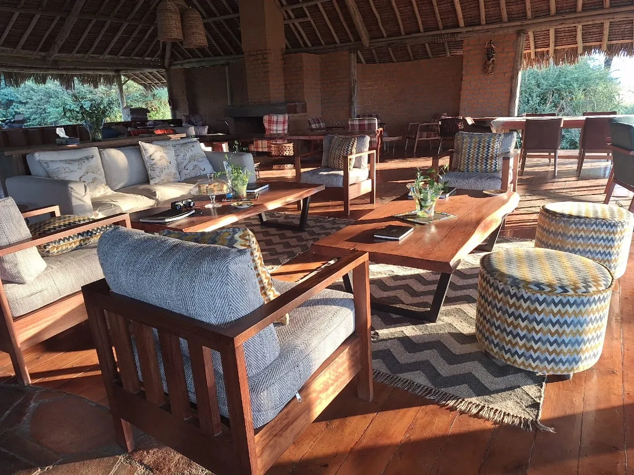 Another view of the shared lounge — Mara Siana Tented Camp
