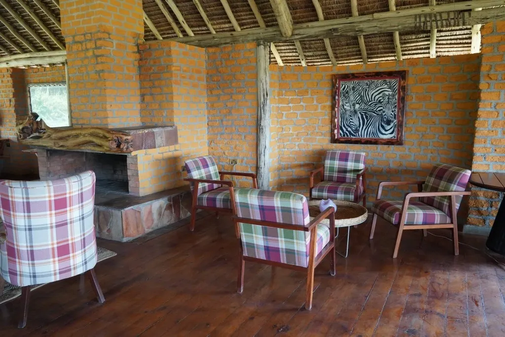 Sofas in the shared lounge — Mara Siana Tented Camp