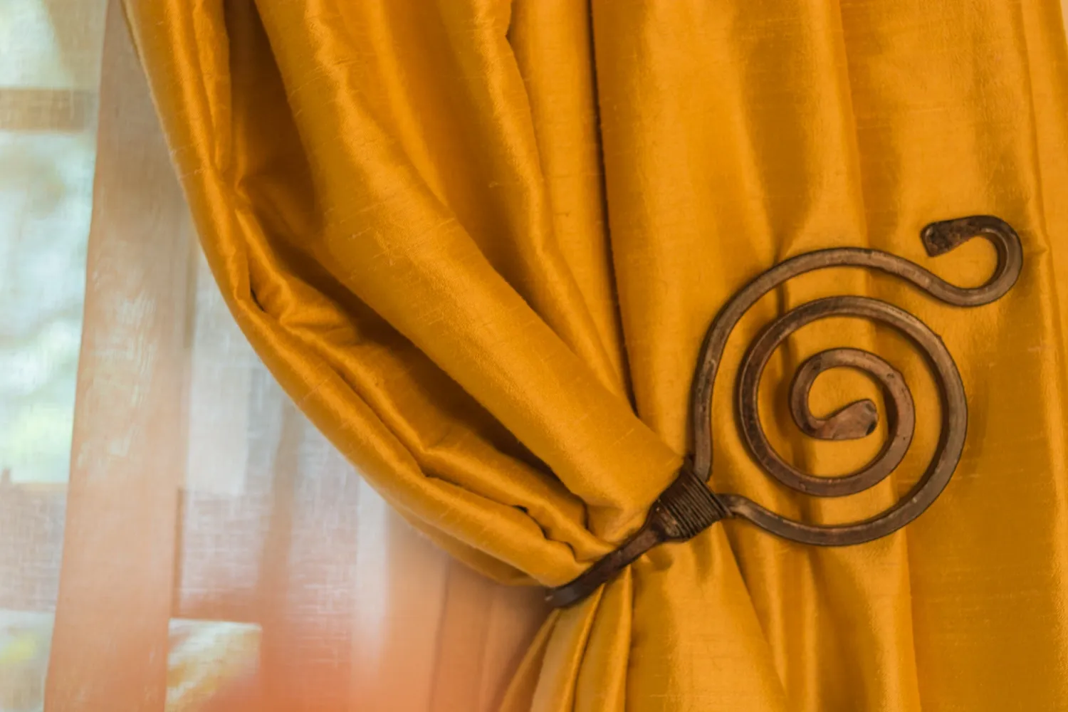 Curtain and fabric detail — Mbogani