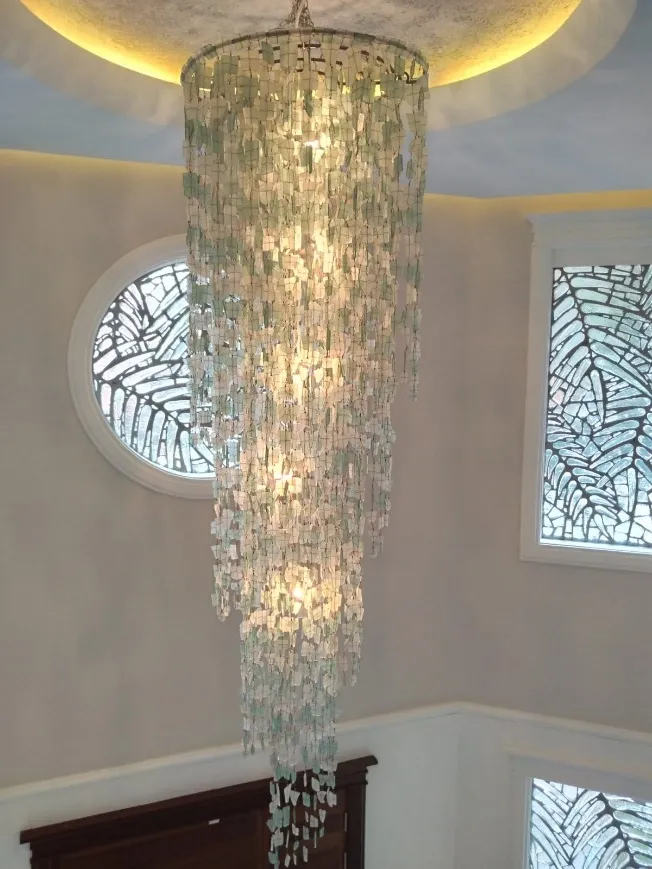 Chandelier beneath the vaulted ceiling — State House Road, Nairobi